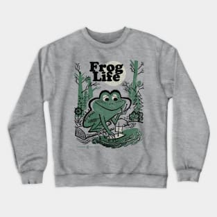 Vintage Frog Life Crewneck Sweatshirt